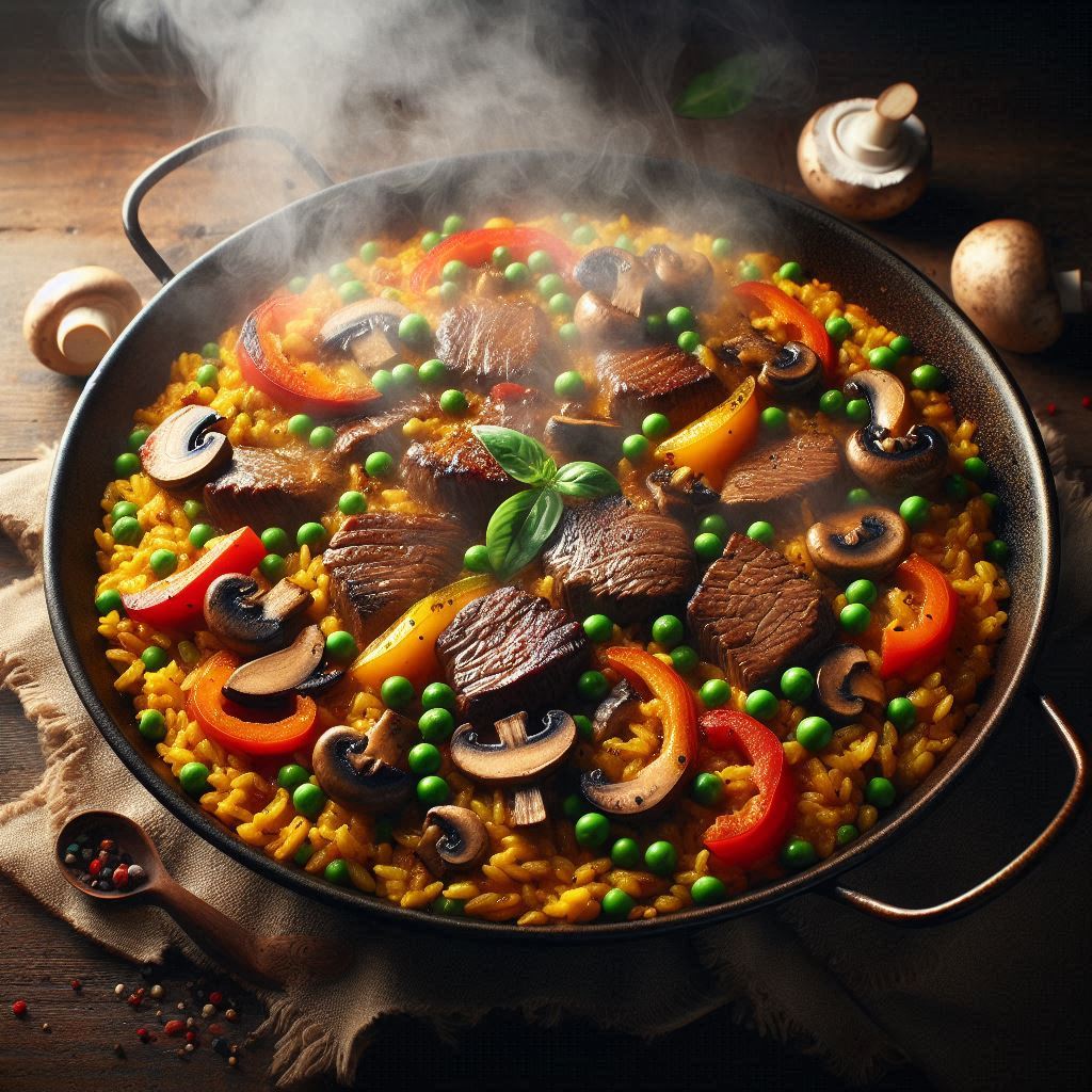 paella de ternera