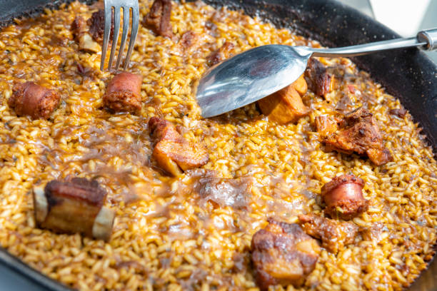 paella de cerdo y chorizo