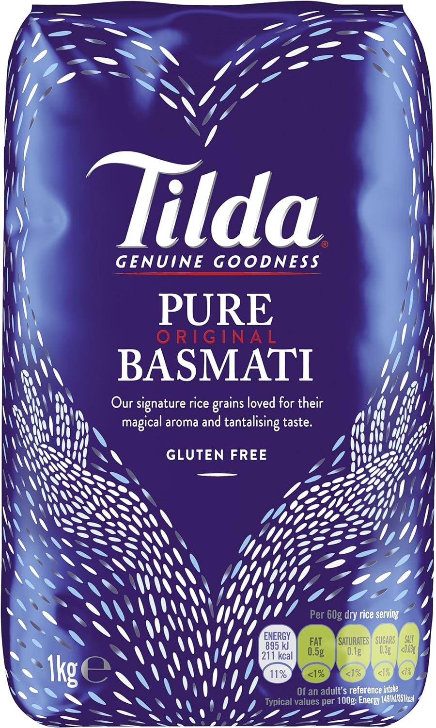 TILDA, Arroz Basmati, 1 X 1 KG, Multipack
