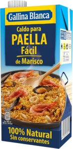 paella de pollo y mariscos