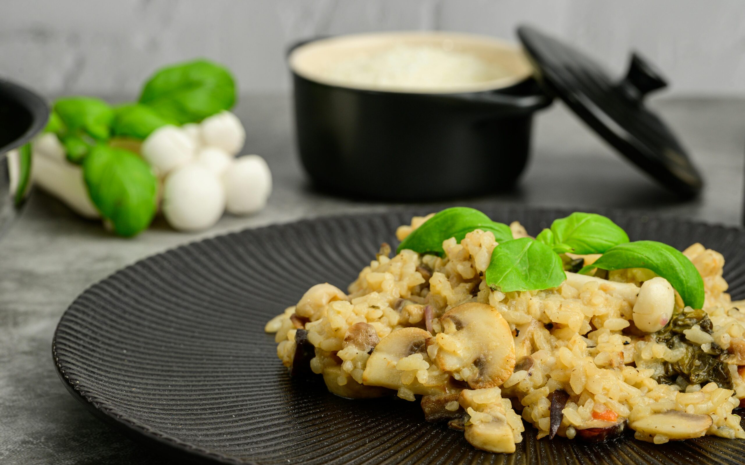 Risotto de champiñones